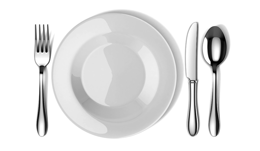 photo of plate and silverware
